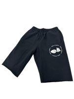 stamp logo shorts - black
