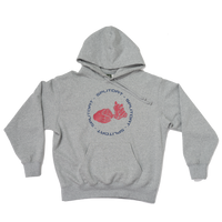 stamp logo hoodie - grey